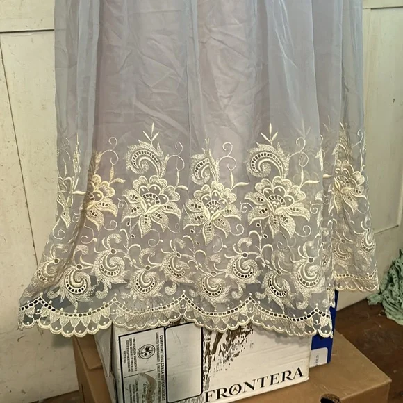 🔥RARE!🔥NOSWT Aventura Carrie Couture Lace & Chiffon Party Wedding Dress 60-70s - Picture 4 of 8